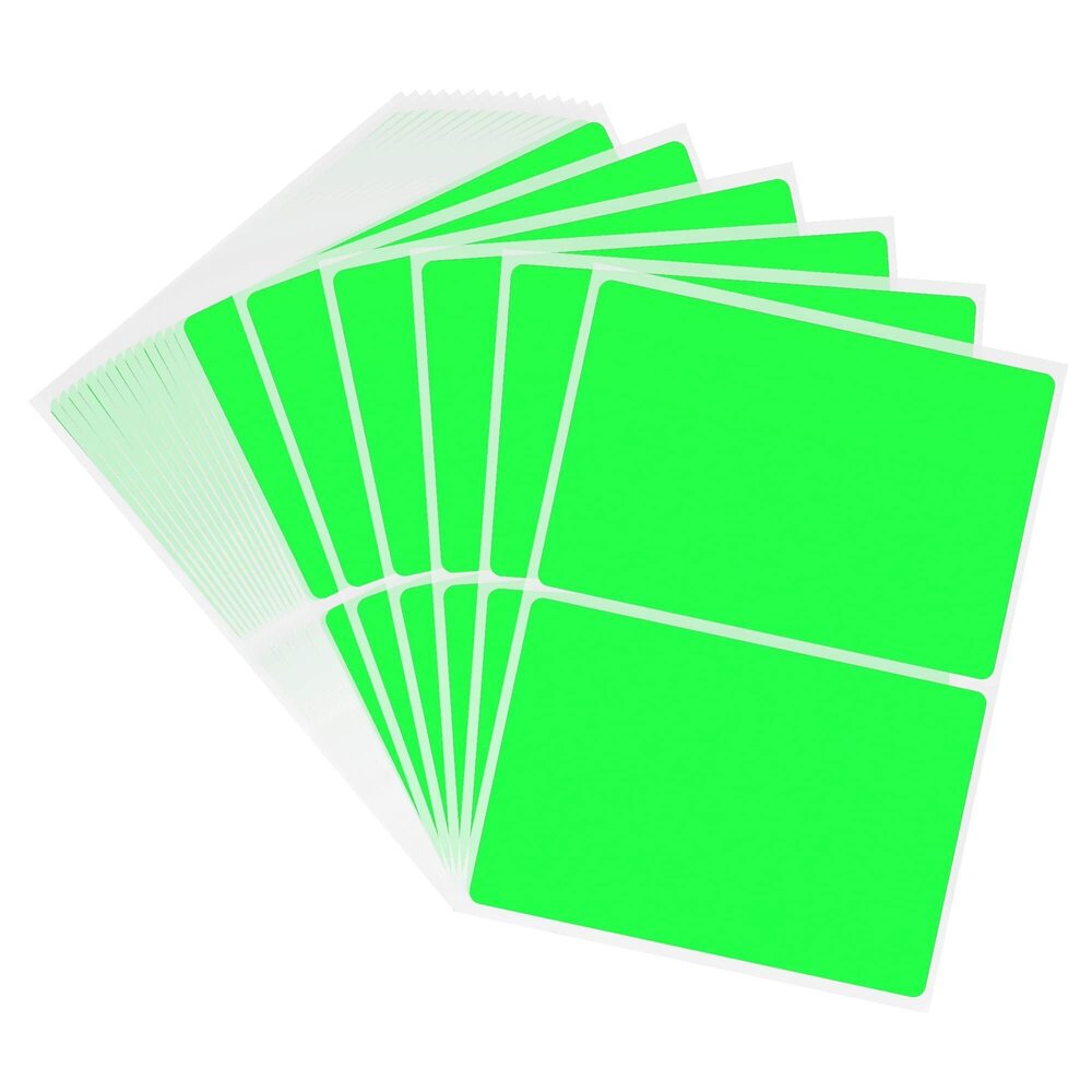 8225 3 x 5 inch Rectangular Inventory Labels Permanent Fluorescent Color